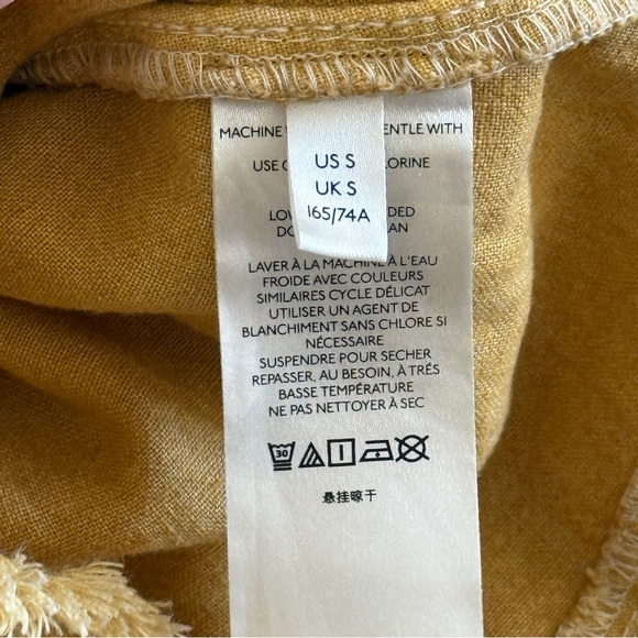 Pilcro Flounced Mini Skirt in Goldenrod Yellow Small - Picture 6 of 7